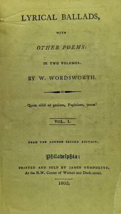 Lyrical Ballads, with Other Poems