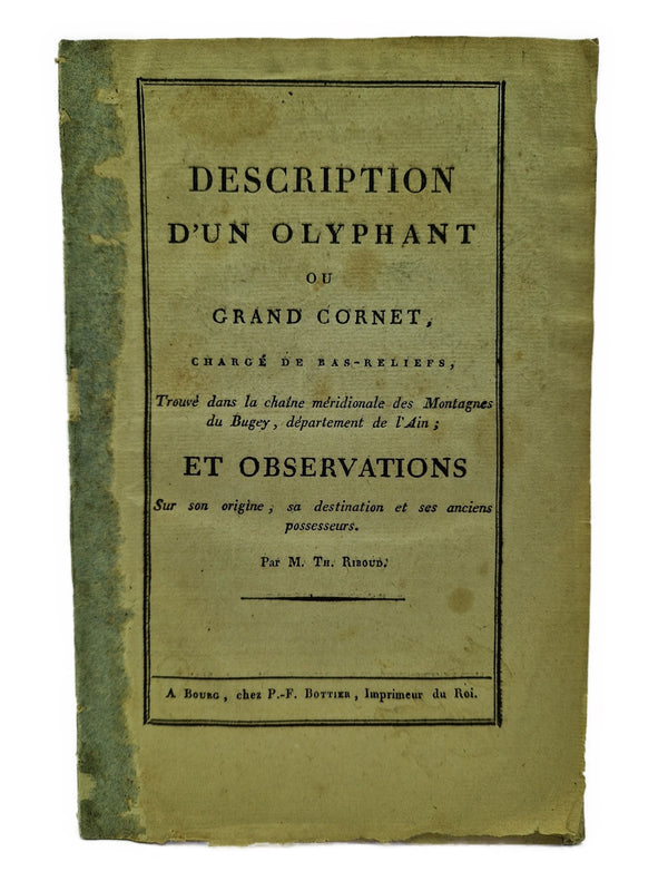 Description d'un olyphant ou grand cornet