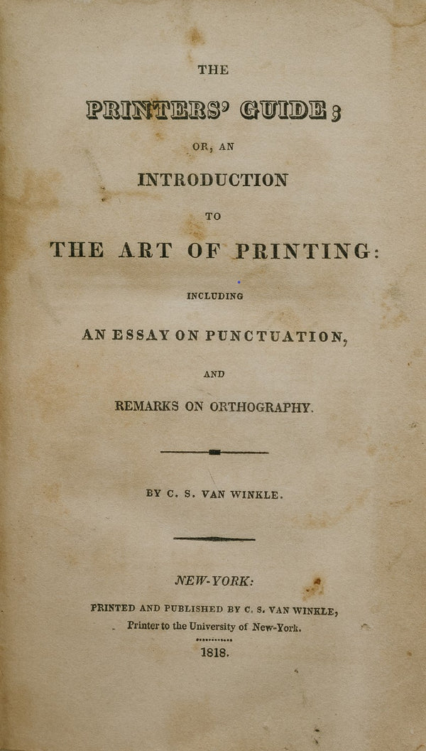 The Printers' Guide;