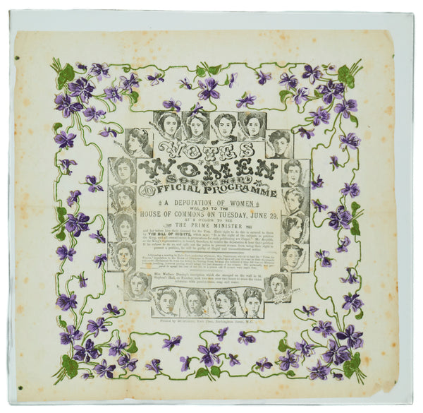 Souvenir Suffragette Handkerchief.